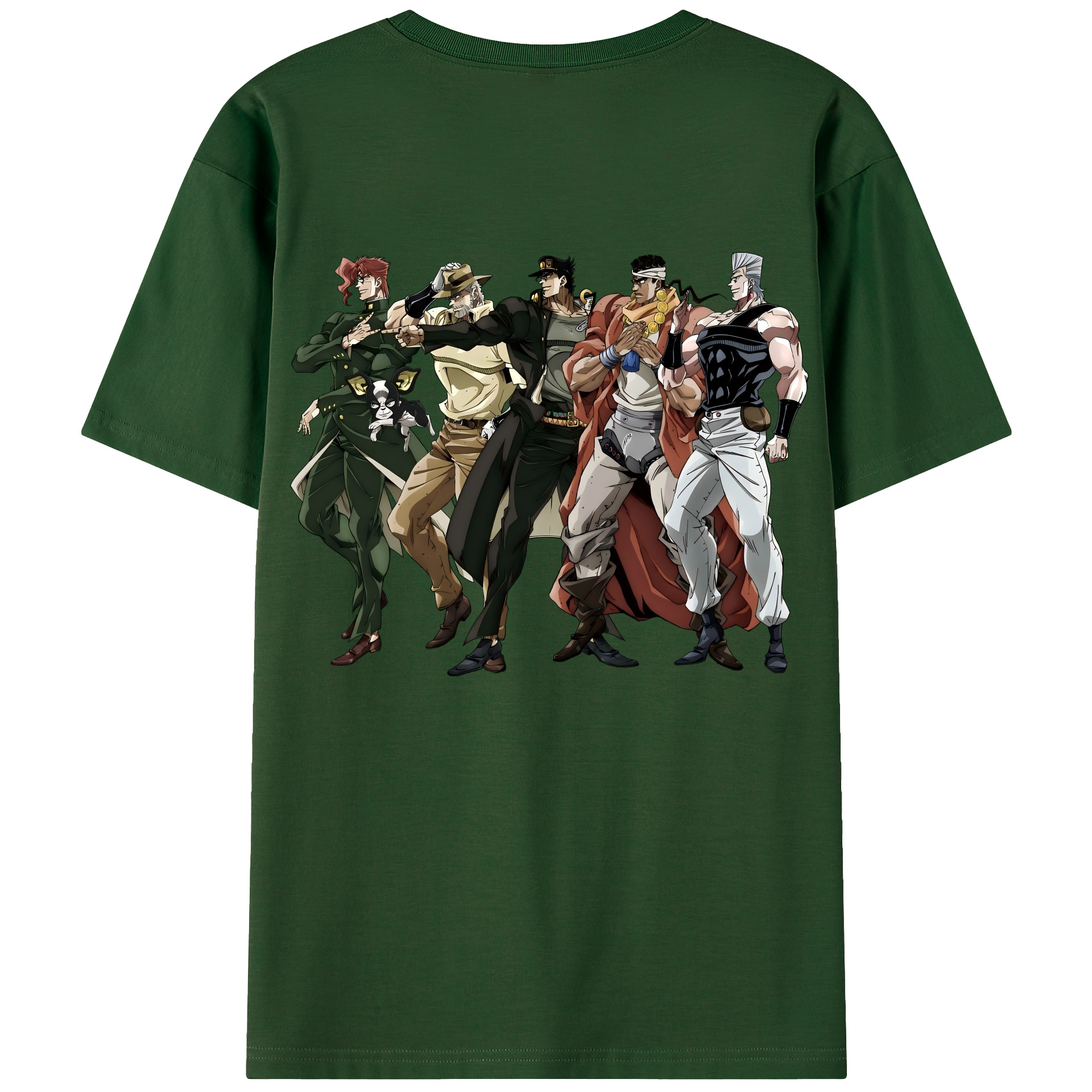 （画像用） ジョジョの奇妙な冒険 JoJo's Bizarre Adventure 綿100％半袖Tシャツ（背面プリント）